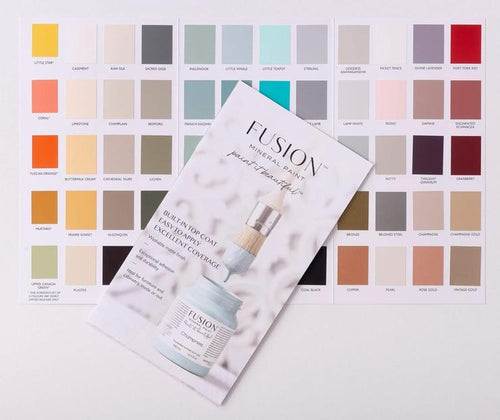 Fusion Mineral Paint Full Color Chart (w/ Real Paint Swatches)
