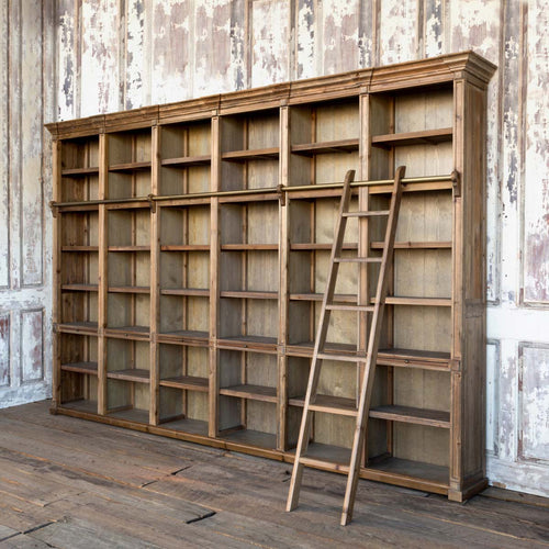 General Store Library Wall Unit with Ladder FREE SHIPPING - NO TAX