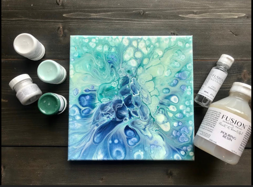 Fusion Mineral Paint Workshop - Acrylic Pouring Class