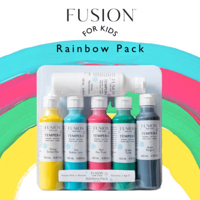 Fusion For Kids Rainbow Tempera Pack - Fusion Mineral Paint